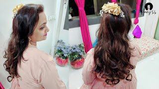 Curly Bridal Hairstyles - Indian Bridal Hairstyle - Curls For Parties/Bridal Engagement/Reception