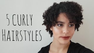 5 Easy Hairstyles For Short Curly Hair | Sarelly