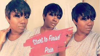 Start To Finish Wigs | How To Turn A $20 Wig Into A Fabulous Pixie Cut