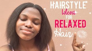 8 Hairstyle Ideas For Relaxed Hair !! #9