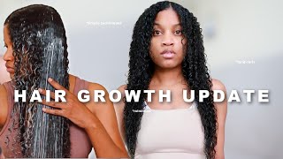 My Natural Hair Grew Long Without Touching It!|Natural Hair Growth Update + My Growth Oil