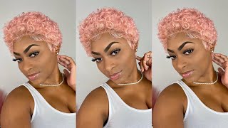 Pink Pixie Cut Wig Install | Sensationnel Shear Muse Amina | Ft.Samsbeauty