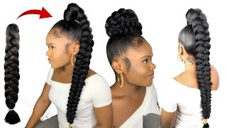 Diy Detachable Butterfly Ponytail Using Expression Braid Extension | Beginner Friendly