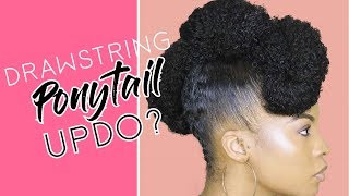 Elegant Drawstring Ponytail Updo | Natural Hair Quick Styles | Betterlength