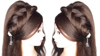 Easy Hairstyle For Wedding ||Open Hairstyle For Mehndi