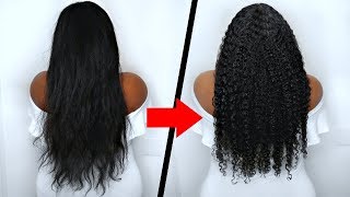 Straight To Curly Routine - Revert Back To Curly Hair | No Heat Damage | Natural Hair