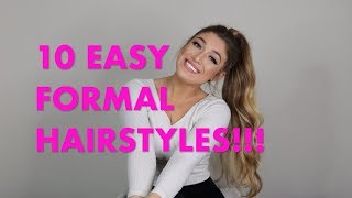 How To: 10 Easy Formal Hairstyles