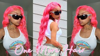 Water Color My 34 Inch 613 Wig Pink  Ft Onemorehair