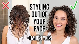 How Style Your Front Curls Out Of Your Face + 4 Simple Hairstyles