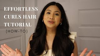 Effortless Everyday Curls Hair Tutorial + Styling Thick Hair | Blow-Out Hairstyle