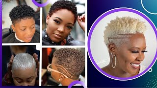 62 Most-Flattering Short Curly Hairstyles For Almost Bald, Twa & Tapered
