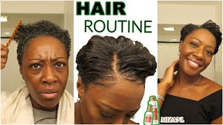 Wash Day Styling Routine + Diy Protein Treatment (1St Texturized Pixie Cut) ‍♀️