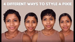 4 Different Ways To Style A Pixie Haircut | Heatless Hairstyles | Minimal