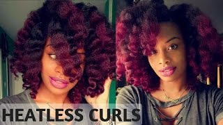Flexi Rods Set On Natural Hair | Heatless Curls | Journeytowaistlength