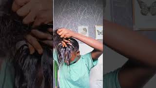 How To Do Simple Braidless Crochet Braids Curly Puff || 5 Mins Hairstyle