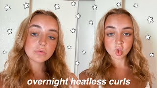 Overnight Heatless Curls