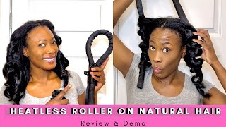 Heatless Roller On My Natural Hair - Is It Worth The Hype??