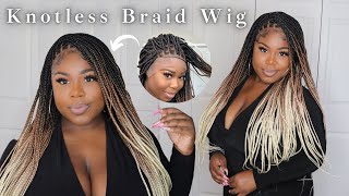 Knotless Box Braids In Minutes!!  It'S A Wig Sis | Ombre Knotless Braid Wig | Neatandsleek
