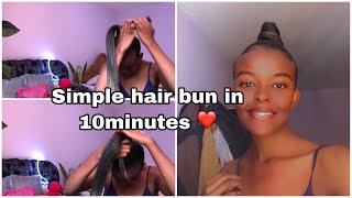Simple Hairstyles For Relaxed Hair 2022✨ //#Braidstyles #Simplehairstyle