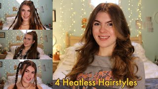 4 Easy Heatless Hairstyles
