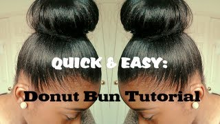 Hair Tutorial| High Bun For Relaxed Hair (Quick And Easy)