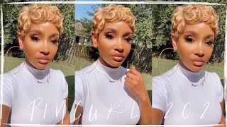 Its A Wig Nuna Dupe?!  Pin Curl 202 Pixie Cut Wig Review