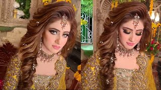 Latest Bridal Puff Hairstyles L Front Hairstyles L Curly Hairstyles For Engagement L Wedding Hair
