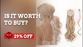  [ On Sale ] Horse Tail Wave Clip In Hair Ponytail False Hair 22  Ponytail