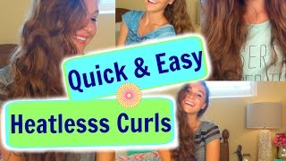 3 Quick & Easy Heatless Curls