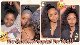 The Quickest Extended Ponytail Ever Hair Tutorial For Clip In Ponytail #Elfinhair