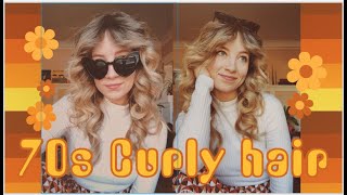 70S Curly Hair Tutorial // Stevie Nicks & Farrah Fawcett Love Child Inspired Lol