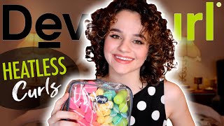 Heatless Curls For Naturally Curly Hair | Fixing Devacurl Damage!