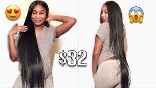 40 Inch Wig For $30! | Harlem125 Synthetic Lace Front Wig Lsd90