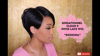 New Wig Alert! Sensationnel Keshona Lace Wig | Pixie Wig | Cloud 9 | Swiss Lace Wig | Lc Chere