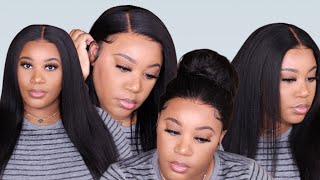 Natural & Versatile | Clean Hairline Yaki 360 Frontal Wig | Geniuswigs