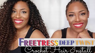 Freetress Deep Twist Crochet Hair Install| Lia Lavon