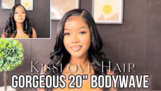 Gorgeous Bombshell 20” Bodywave Wig Install Ft Kisslove Hair