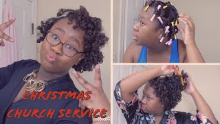 Grwm For Church + Twist And Curl Hairstyle On Relaxed Hair | 12 Days Of Christmas | Lydia J