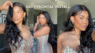 Trying New Frontal Install Method With Leave Out Perfect For Summer Ft. Nadula Hair