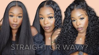 Affordable 3-1 Straight Or Wavy 13X6 Melted Hd Lace Wig! Comes Ready To Install! Easy Work! Rpghair