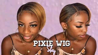 Two Toned Frontal Pixie Wig Install | Papayahair