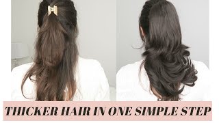 How To Get Instant Thicker Fuller Looking Hair I  Stranded Hair