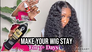 How To Lay Your Wigs To Last Days | Angie Queen Hair | 30" Water Wave