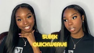 Organique Mastermix Yaki Straight| Middle Part Quickweave How To