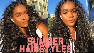 Easy Summer Curly Hairstyles Ft Nadula Hair
