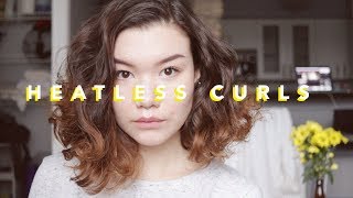Overnight Heatless Curls // Hair Tutorial