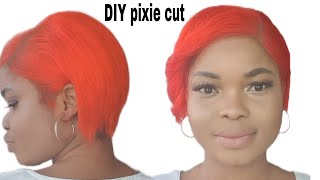 Watch Me Lay My Diy Pixie Wig Cut Made With Expression Braid.
