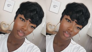 Human Hair Wig For $16 | Outre Pixie Mohawk Wig Review | Okemute Ugwuamaka