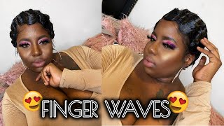 Finger Waves On A Lace Frontal Wig | Pixie Cut Wig | Beginner Friendly | Reese Lafleur