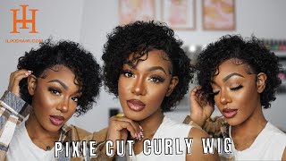 I Tried Pixie Cut Wig For The First Time! | I Like Hair Wig